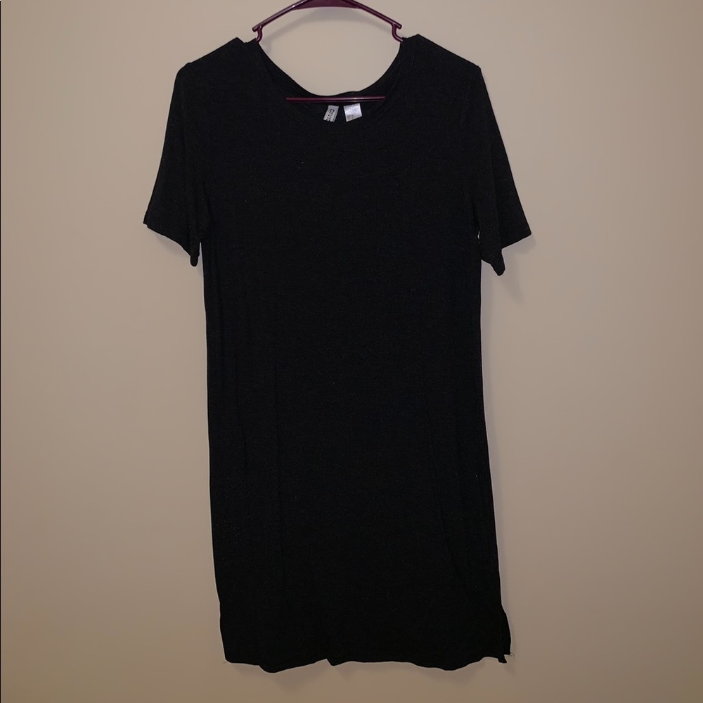 Smal black t shirt dress